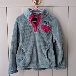 Patagonia Kids Grey 3/4 Snap Pullover Shirt